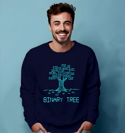 Aaramkhor Binary Tree Coder Programmer, Developer, Computer Science winter 23 Unisex Sweatshirts